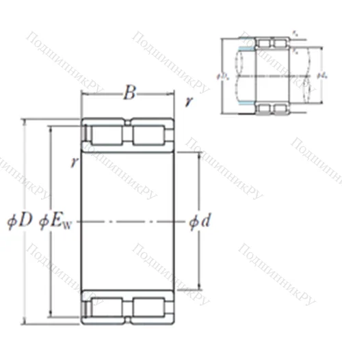 Подшипник роликовый радиальный NNCF 4964V