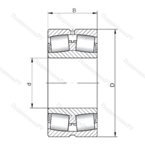 Подшипник роликовый радиальный самоцентрирующийся 22230W 33 от производителя  ISO