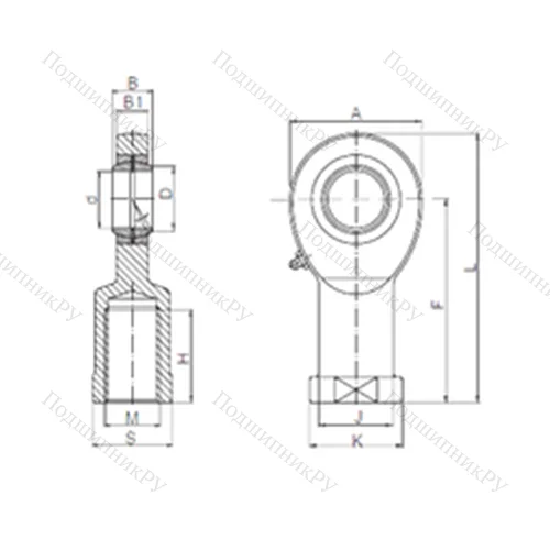 Подшипник скольжения сферический SIL 12 от производителя  CX