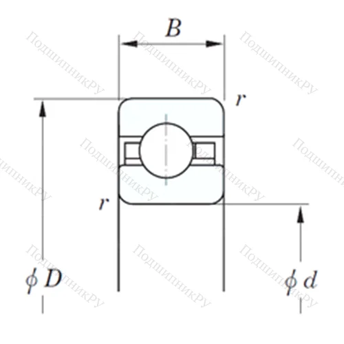 Подшипник шариковый радиальный KAC 070