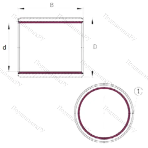 Подшипник скольжения EGB 10050-E 40 от производителя  INA Подшипник скольжения EGB 10050-E 40 от производителя  INA