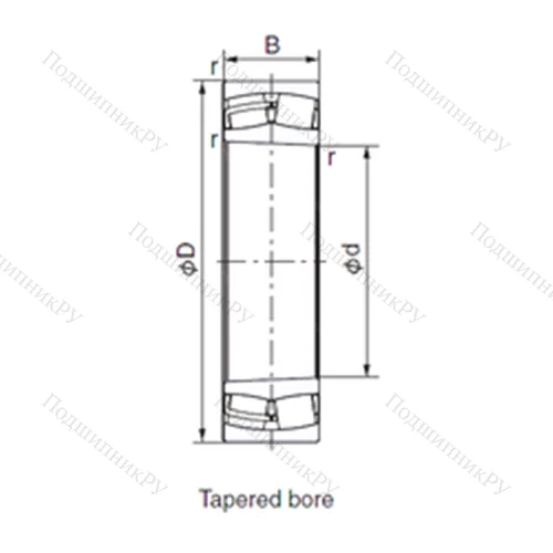Подшипник роликовый радиальный 23034EK