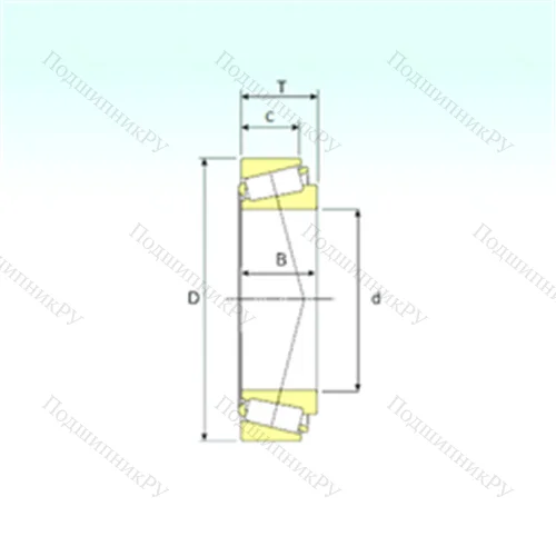 Подшипник роликовый радиально-упорный L 432348/310 от производителя  ISB