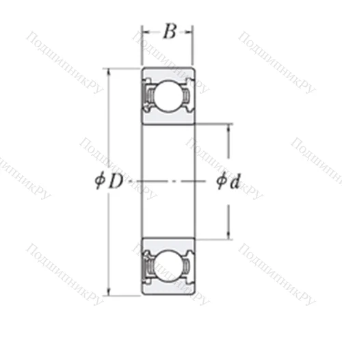 Подшипник шариковый радиальный LJ 3/4-RS от производителя  RHP