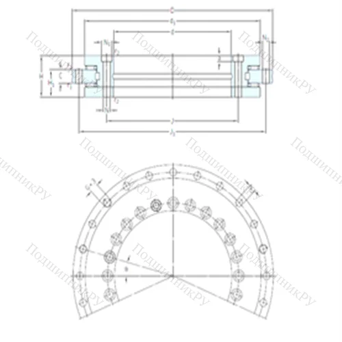 Подшипник роликовый упорно-радиальный NRT 100 A от производителя  SKF