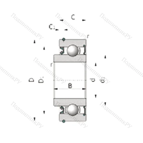 Подшипник шариковый радиальный