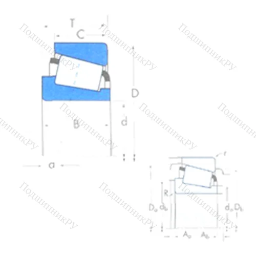 Подшипник роликовый радиально-упорный 28680/28622 от производителя  TIMKEN