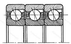 Подшипник 3O 7311BGJ/TT размер 55x120x87 от производителя  SKF