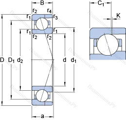 Подшипник 71903 ACE/HCP 4AH в Екатеринбурге