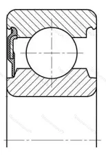 Подшипник  6212-RS (160212) размер 60x110x22 от производителя  SKF