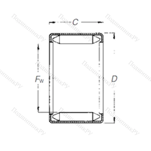 Подшипник игольчатый радиальный DL 8 10 от производителя  TIMKEN