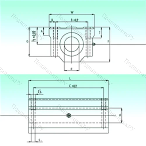 Подшипник шариковый линейный SCW 08-UU AS от производителя  NBS