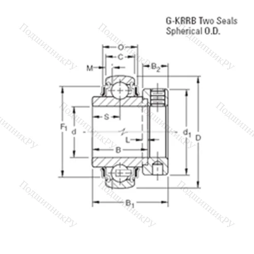 Подшипник шариковый радиальный G 1114KRRB