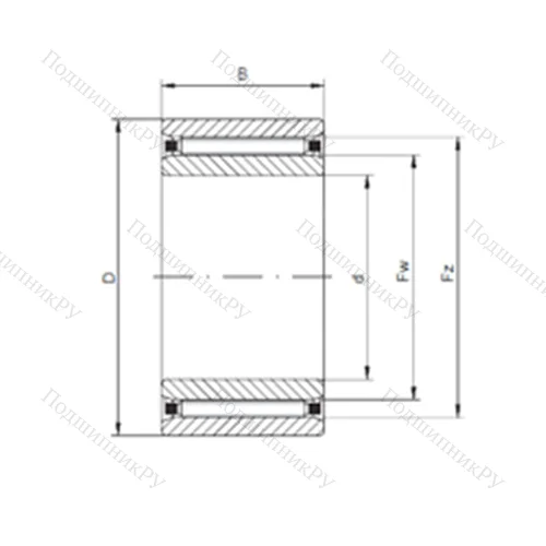 Подшипник роликовый радиальный NAO 70x100x30 от производителя  CX