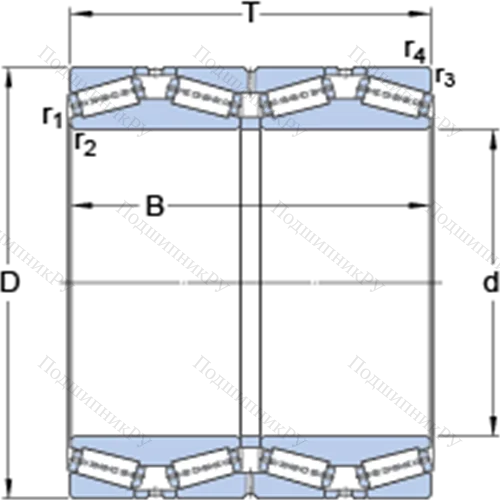 Четырёхрядные конические роликоподшипники конфигурации TQO 331300 от производителя  SKF Четырёхрядные конические роликоподшипники конфигурации TQO 331300 от производителя  SKF