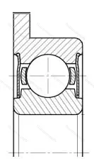 Подшипник  3880085 размер 5x11x5 от производителя  ГПЗ-1