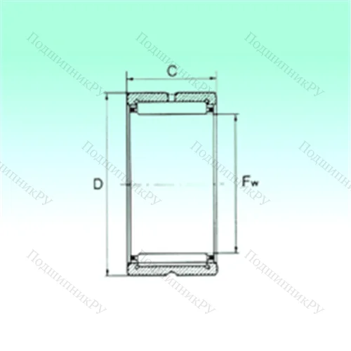 Подшипник игольчатый радиальный NKS 16 от производителя  NBS