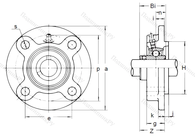Подшипниковый узел UCFC 209 D 1 NSK