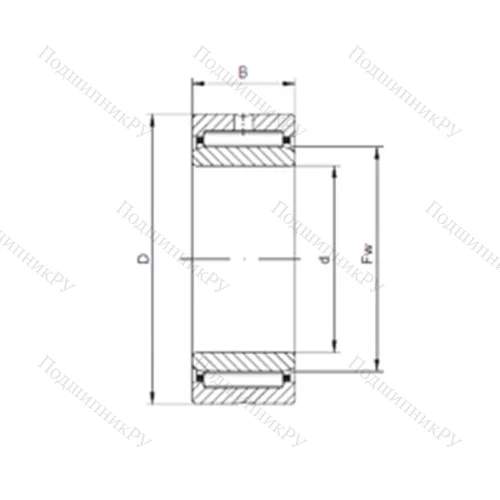 Подшипник игольчатый радиальный NA 499 от производителя  CX