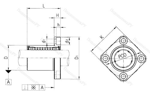 Подшипник LMEK 8 UU в Екатеринбурге