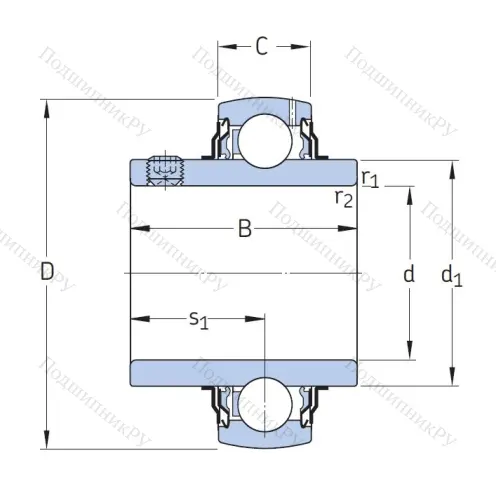 Корпусный подшипник YAR 209-112-2F в Екатеринбурге