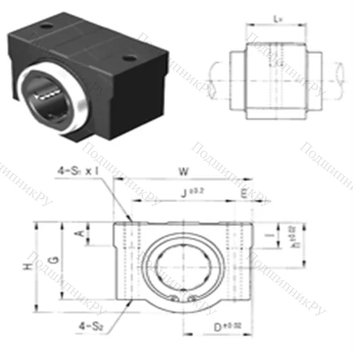 Подшипник шариковый линейный SC 8V-B от производителя  Samick