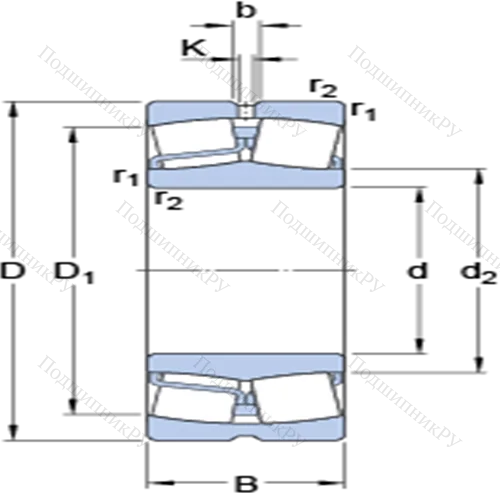 Сферические роликоподшипники с цилиндрическими и коническими отверстиями