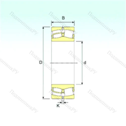 Подшипник роликовый радиальный самоцентрирующийся 24180 от производителя  ISB