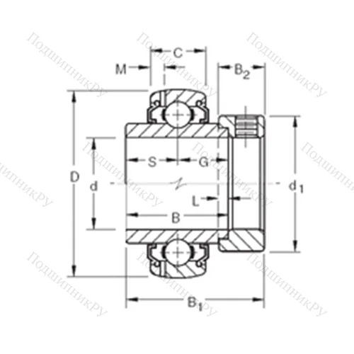 Подшипник шариковый радиальный G 1100KLLB