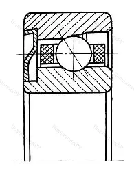 Модификация подшипника 4-606019Е размер 9x24x7 ГПЗ-31 от производителя  ГПЗ-31