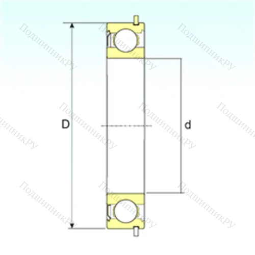 Подшипник шариковый радиальный 6205-ZNR от производителя  ISB Подшипник шариковый радиальный 6205-ZNR от производителя  ISB