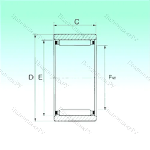 Подшипник игольчатый радиальный RNAO 60x78x20 от производителя  NBS