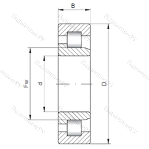 Подшипник роликовый радиальный NJ 2344 E от производителя  CX