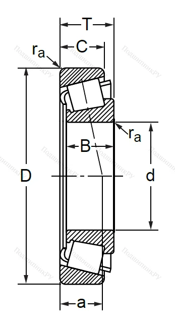 Конический роликовый подшипник 7509-6 A в Екатеринбурге