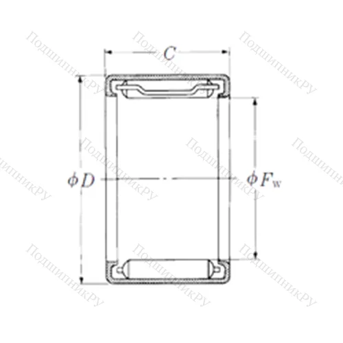 Подшипник игольчатый радиальный FJL-2820L от производителя  NSK