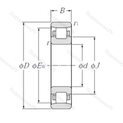 Подшипник роликовый радиальный N 328 от производителя  NTN