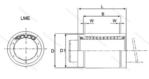 Подшипник LM 25 UU в Екатеринбурге