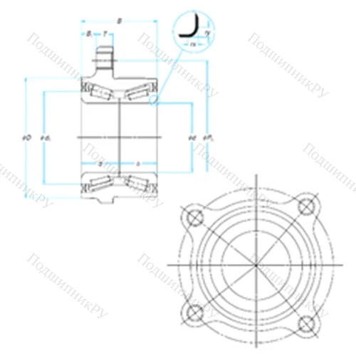 Подшипник роликовый радиально-упорный ZA-/H 0/52KWH 01-Y--01
