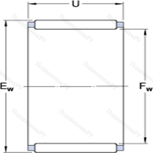 Игольчатые роликоподшипники без колец K 42x47x13