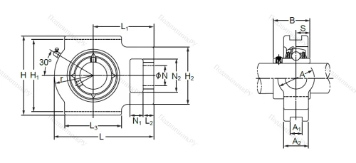 Подшипниковый узел UCT 211 в Екатеринбурге