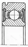 Подшипник  750109 (6009-2RSN) размер 45x75x16
