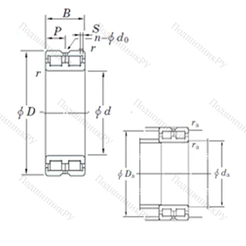 Подшипник роликовый радиальный DC 4930VW