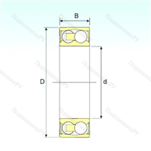 Подшипник шариковый радиальный самоцентрирующийся 2308-2RSTN 9
