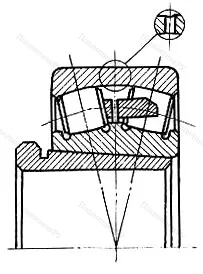 Подшипник  73616 (22317K+AH 2317) размер 80x180x60/78 от производителя  ГПЗ-6