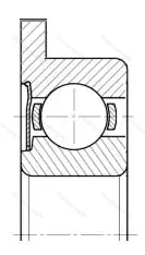 Подшипник  3860093 размер 3x8x4 от производителя  ГПЗ-29