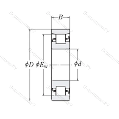 Подшипник роликовый радиальный XLRJ 2
