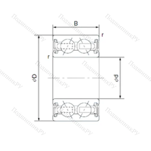 Подшипник шариковый радиально-упорный 40BGS 11G-2DS / 40BGS 35G-2DST