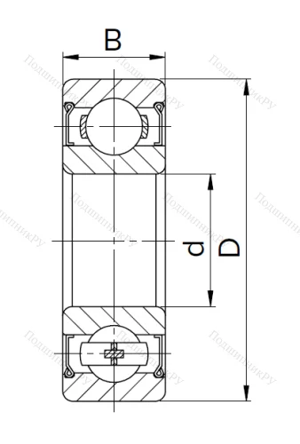 Миниатюрный шариковый подшипник 80029 T (629 ZZT) в Екатеринбурге