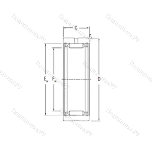 Подшипник игольчатый радиальный RNA 2180 от производителя  KOYO Подшипник игольчатый радиальный RNA 2180 от производителя  KOYO