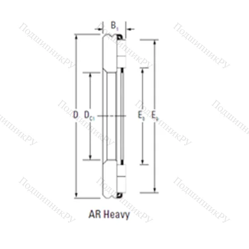 Подшипник игольчатый упорный AR 14 45 85 от производителя  TIMKEN